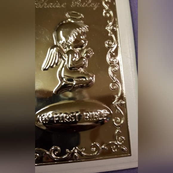 Tender Times Bible Silver Plated MY FIRS BIBLE New Testament - Picture 3 of 5